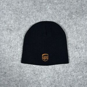 UPS Beanie Hat Adult One Size Black Winter Driver Delivery